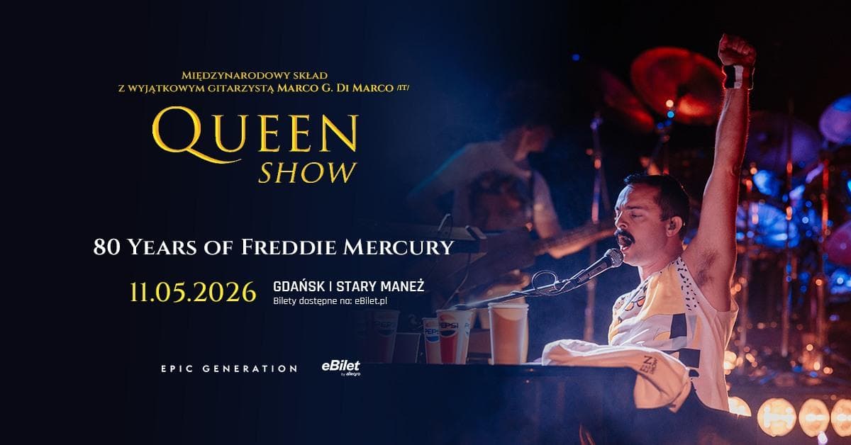 QUEENSHOW – Poland 2026 Tour: 80 Years of Freddie Mercury