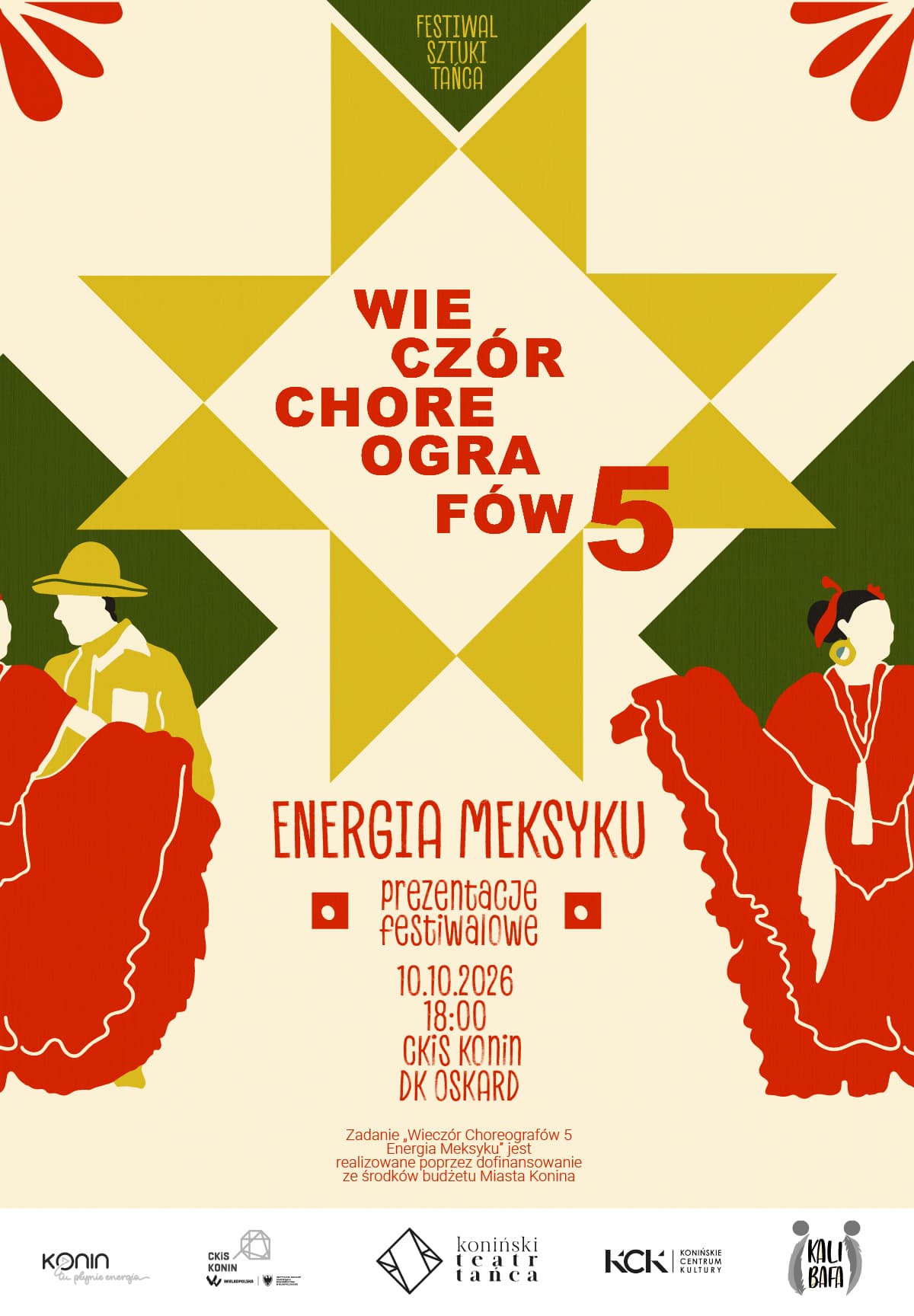 WIECZÓR CHOREOGRAFÓW 5 – ENERGIA MEKSYKU | Festiwal Sztuki Tańca KTT Konin