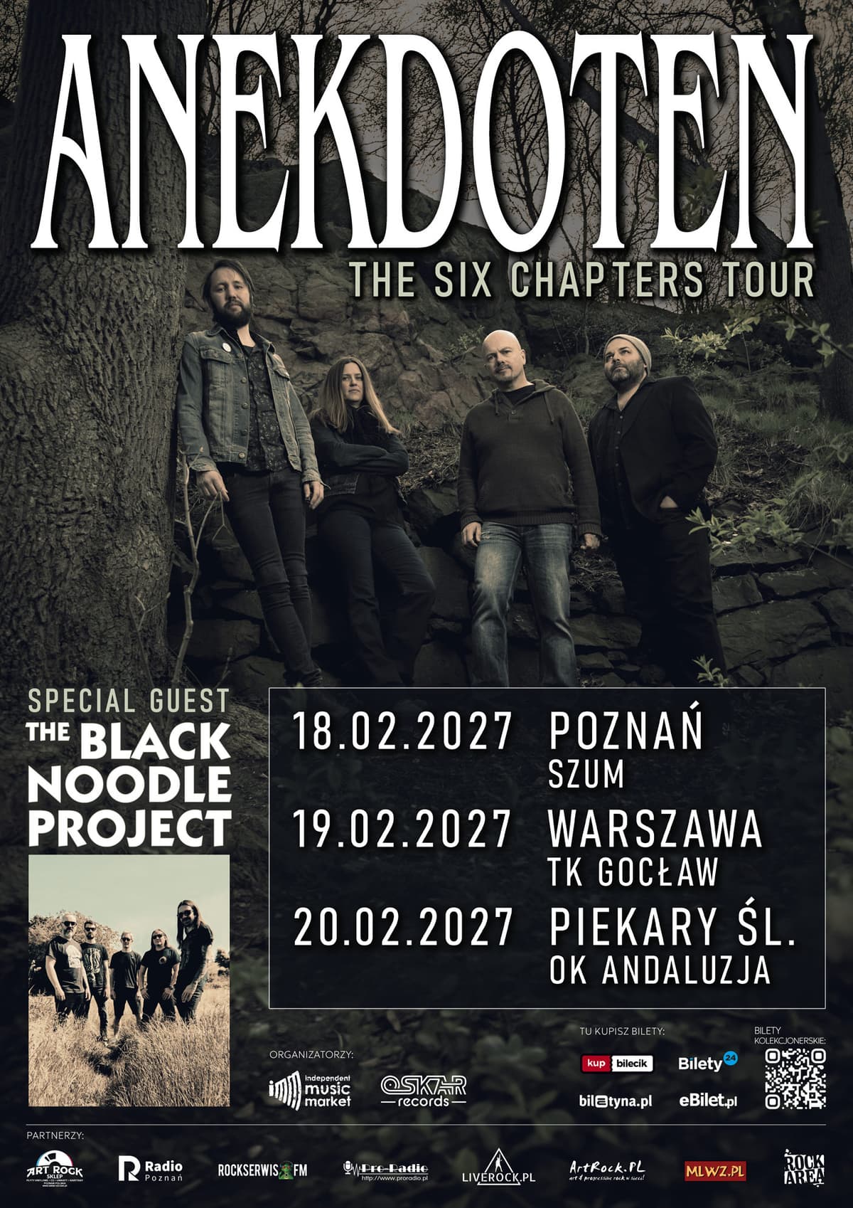 ANEKDOTEN (SE) + THE BLACK NOODLE PROJECT (FR) - THE SIX CHAPTERS TOUR - Warszawa