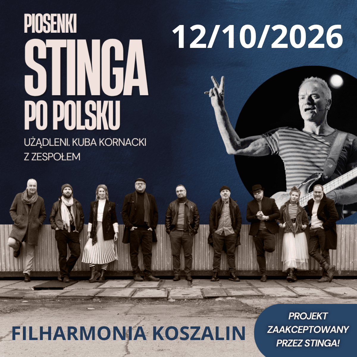 Piosenki Stinga po polsku. Kuba Kornacki z zespołem Użądleni