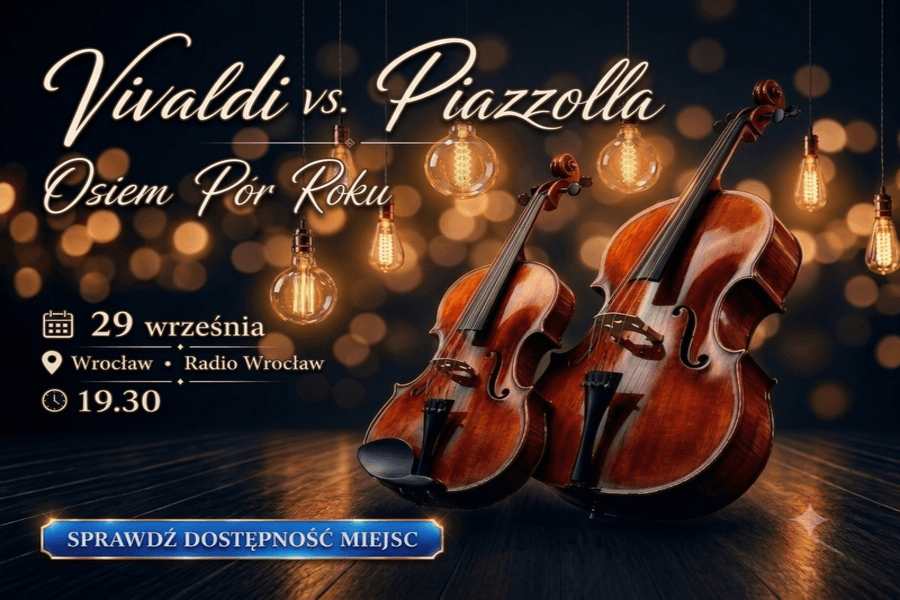 "Vivaldi vs Piazzolla Osiem por Roku".  Muzyczny spektakl w blasku lamp Edisona.